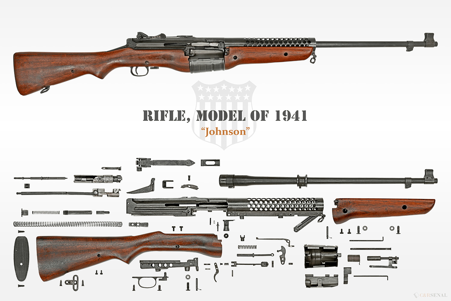 Anatomy: U.S. Rifle M1941 Johnson - C&Rsenal